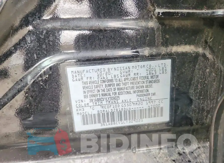 3N1AB8CV1LY309025 Photo# 12