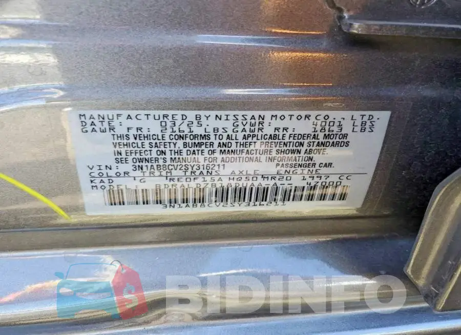 3N1AB8CV2SY316211 Photo# 12
