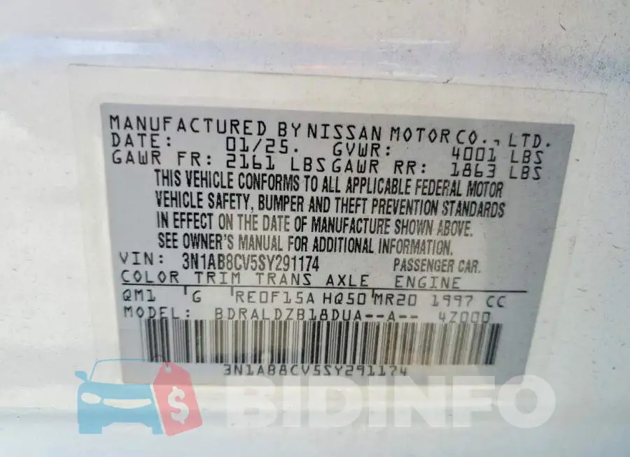 3N1AB8CV5SY291174 Photo# 12