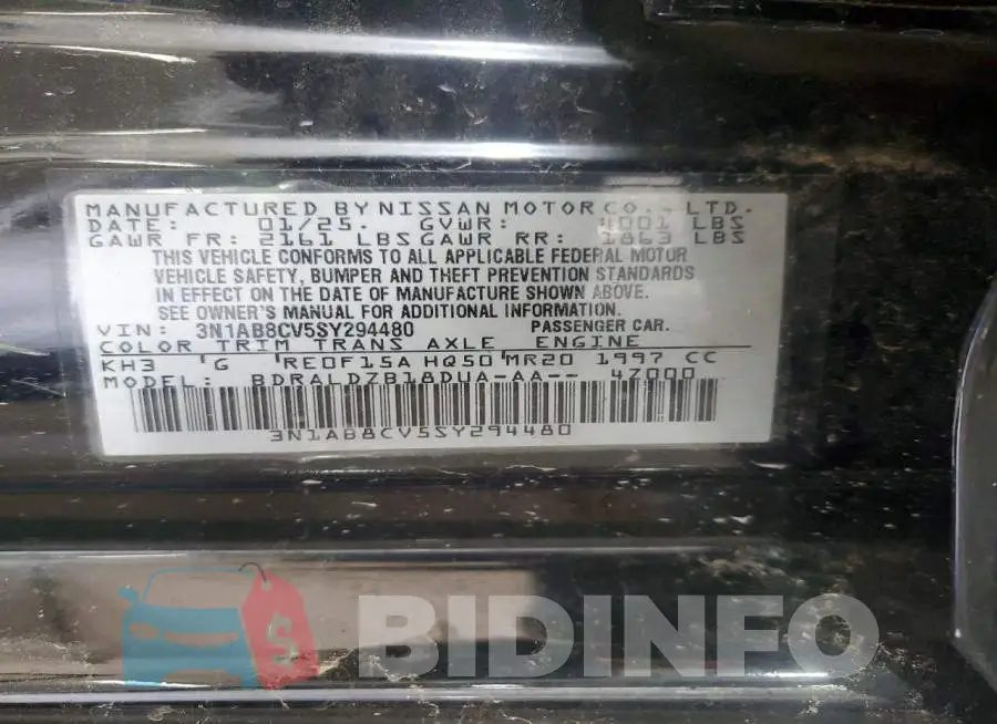 3N1AB8CV5SY294480 Photo# 12