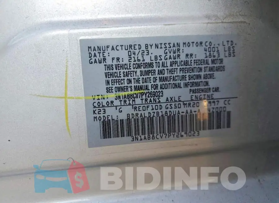 3N1AB8CV7PY269023 Photo# 12