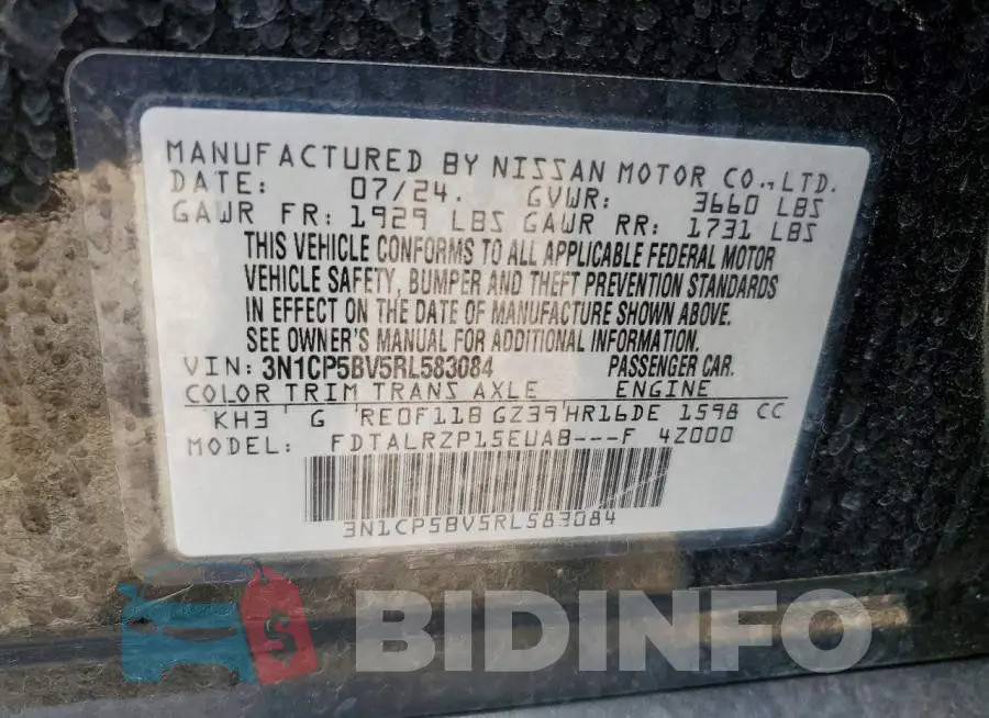 3N1CP5BV5RL583084 Photo# 12