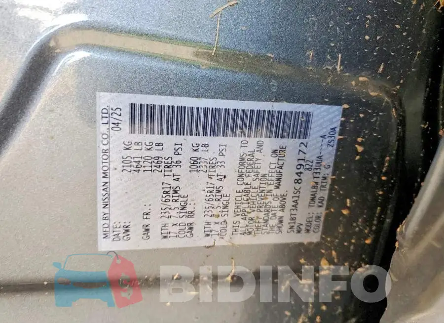 5N1BT3AA1SC849172 Photo# 12