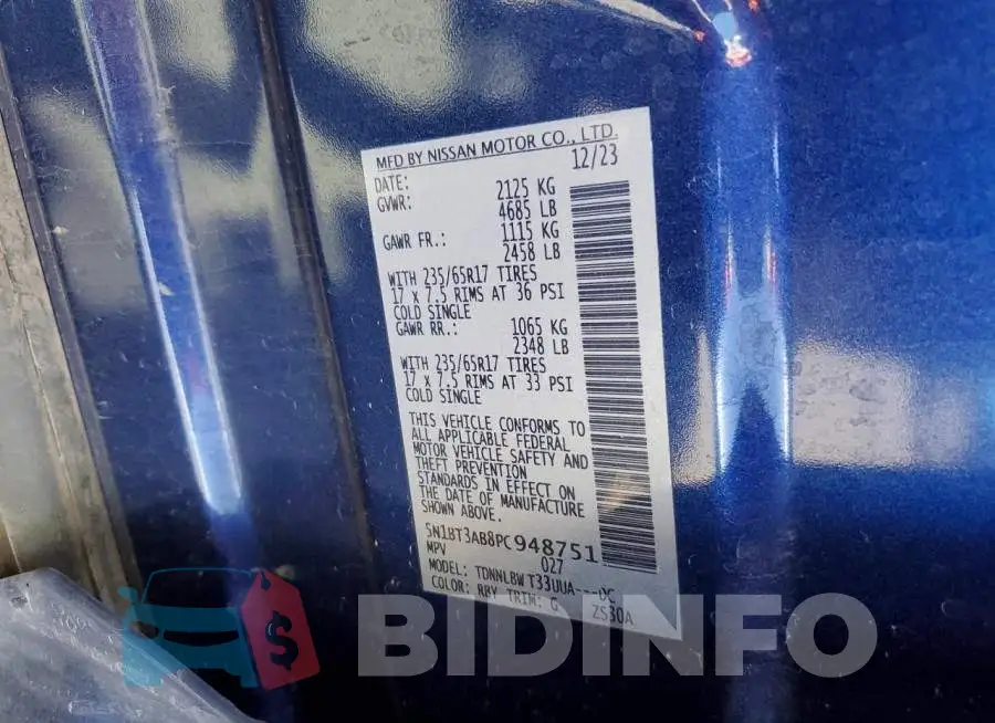 5N1BT3AB8PC948751 Photo# 13