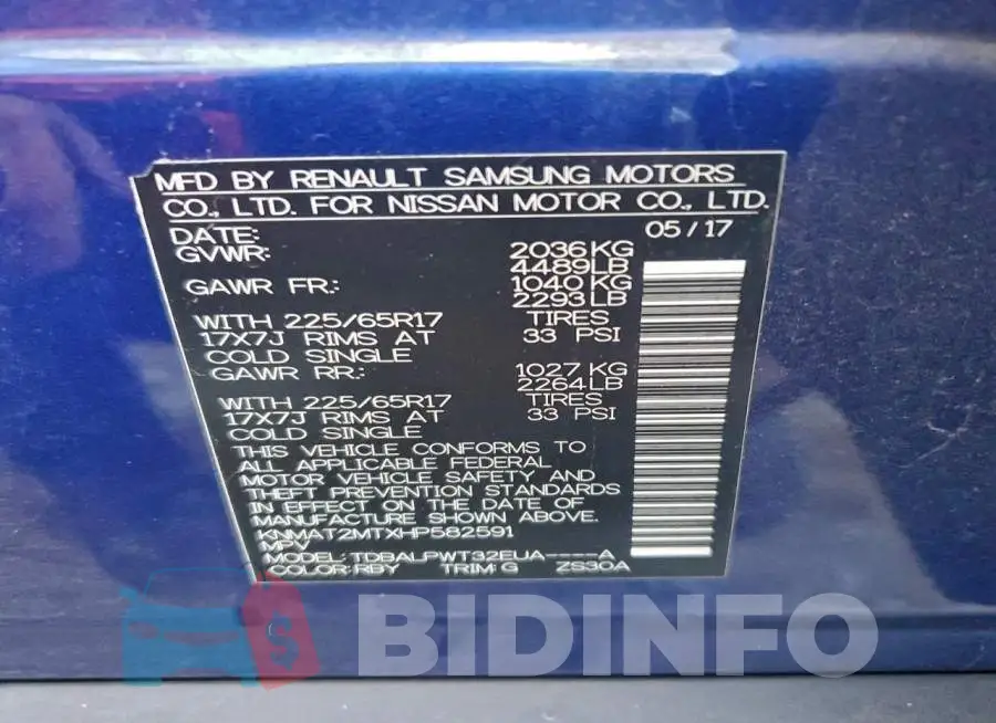 KNMAT2MTXHP582591 Photo# 14