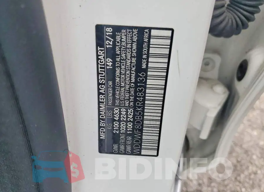 WDDWF8DB5KR483136 Photo# 13