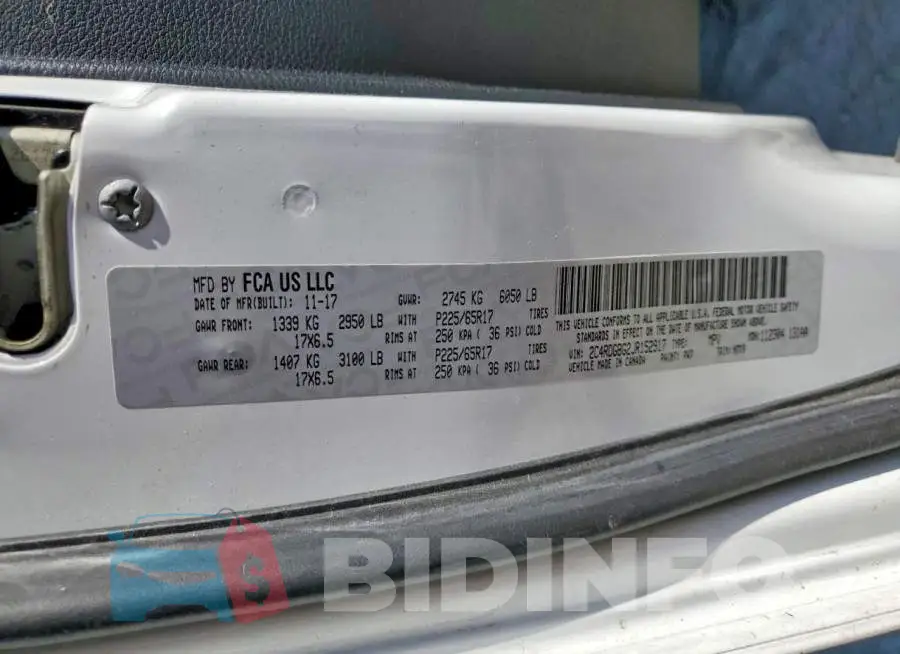 2C4RDGBG2JR152917 Photo# 14