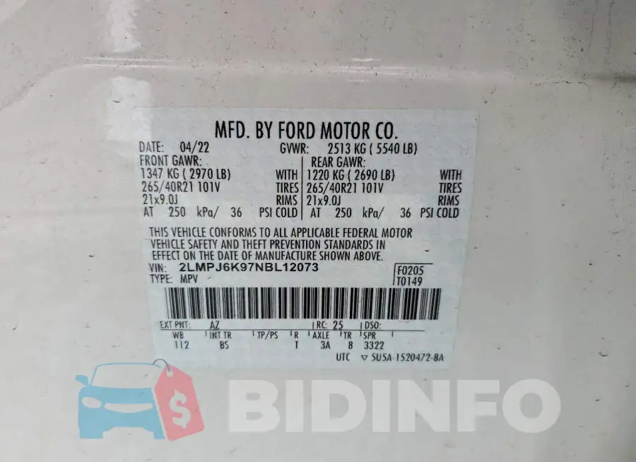 2LMPJ6K97NBL12073 Photo# 12