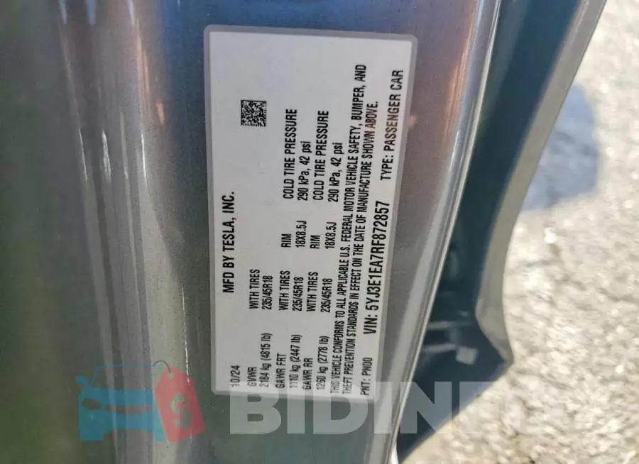 5YJ3E1EA7RF872857 Photo# 12