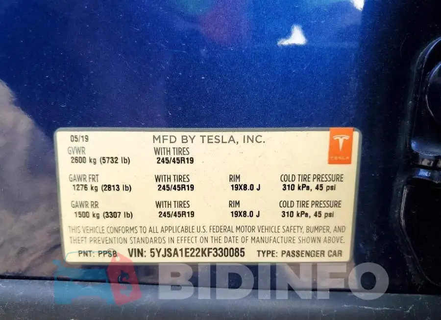 5YJSA1E22KF330085 Photo# 12