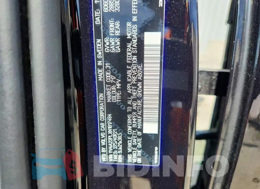 YV4A22PLXN1817484 Photo# 14