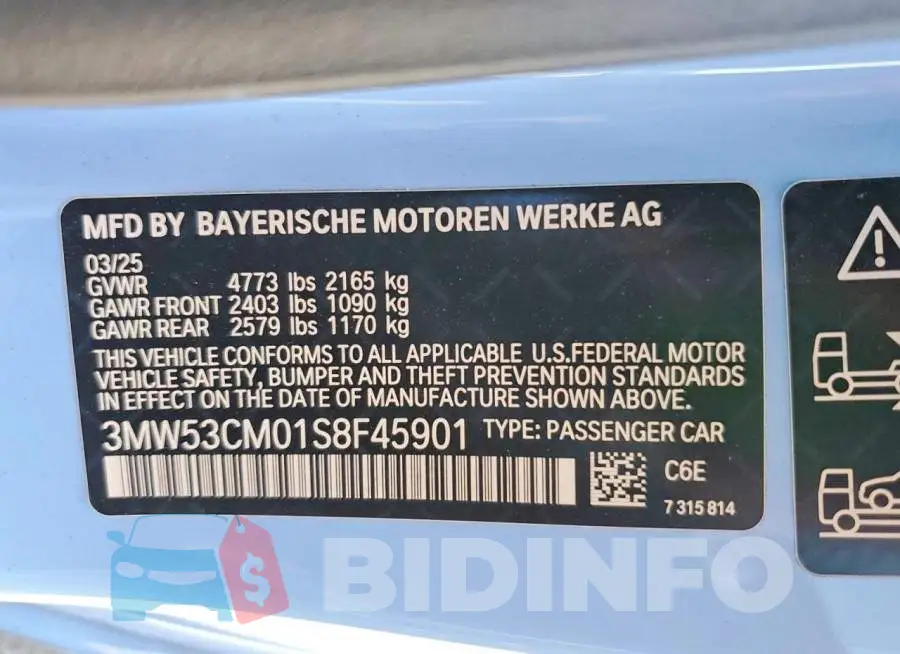 3MW53CM01S8F45901 Photo# 12