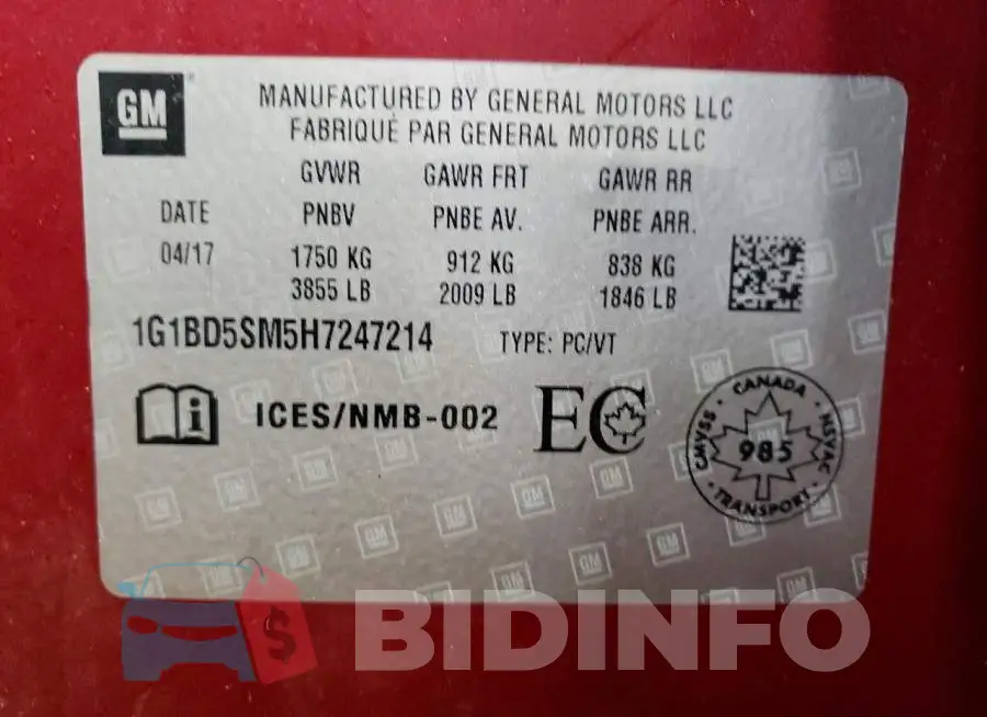 1G1BD5SM5H7247214 Photo# 12
