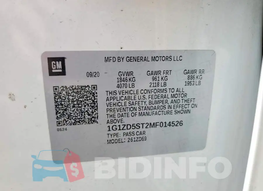 1G1ZD5ST2MF014526 Photo# 12
