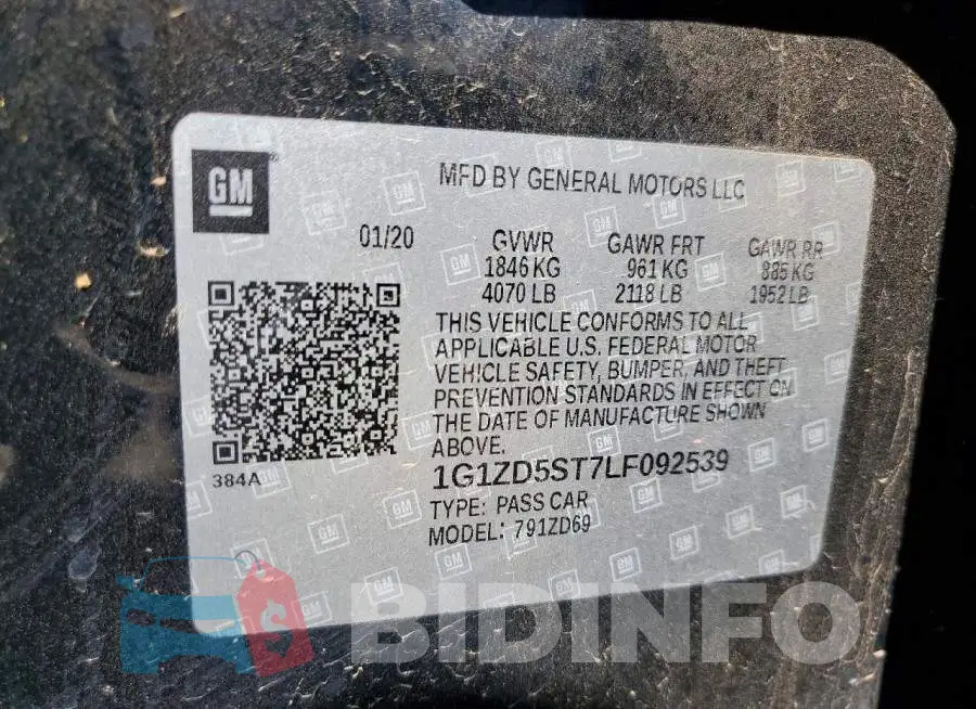 1G1ZD5ST7LF092539 Photo# 12