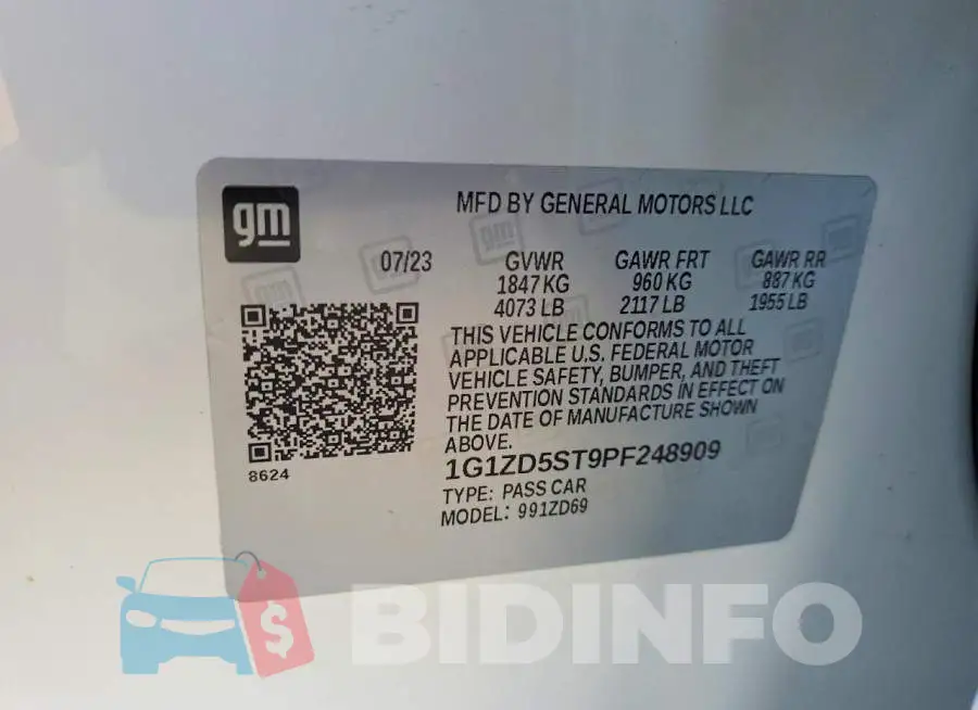 1G1ZD5ST9PF248909 Photo# 12