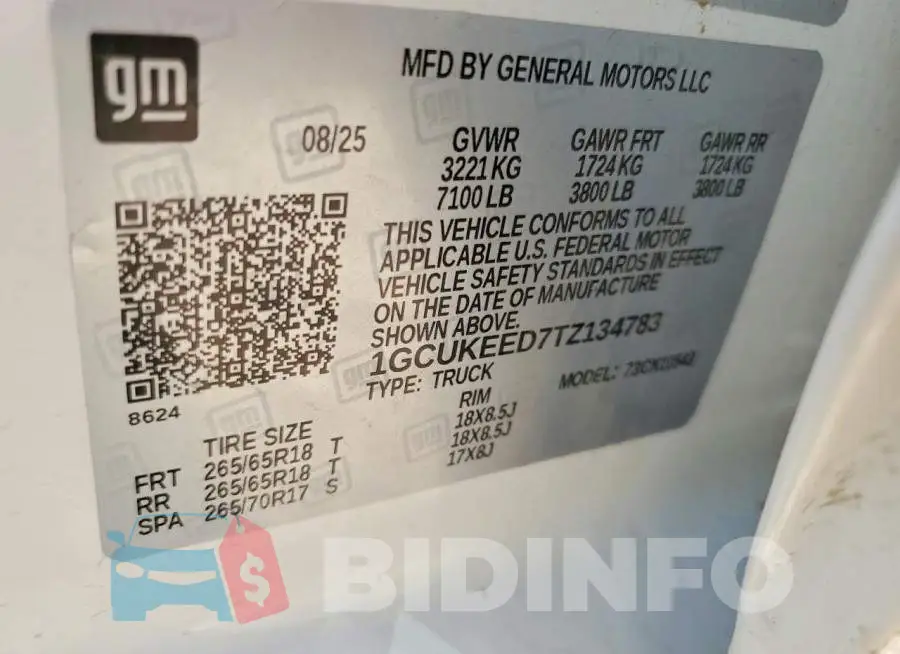 1GCUKEED7TZ134783 Photo# 13