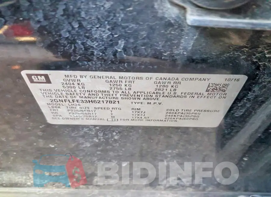 2GNFLFE33H6217821 Photo# 13