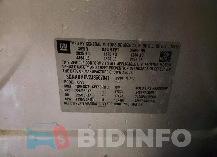 3GNAXHEV2JS567041 Photo# 12