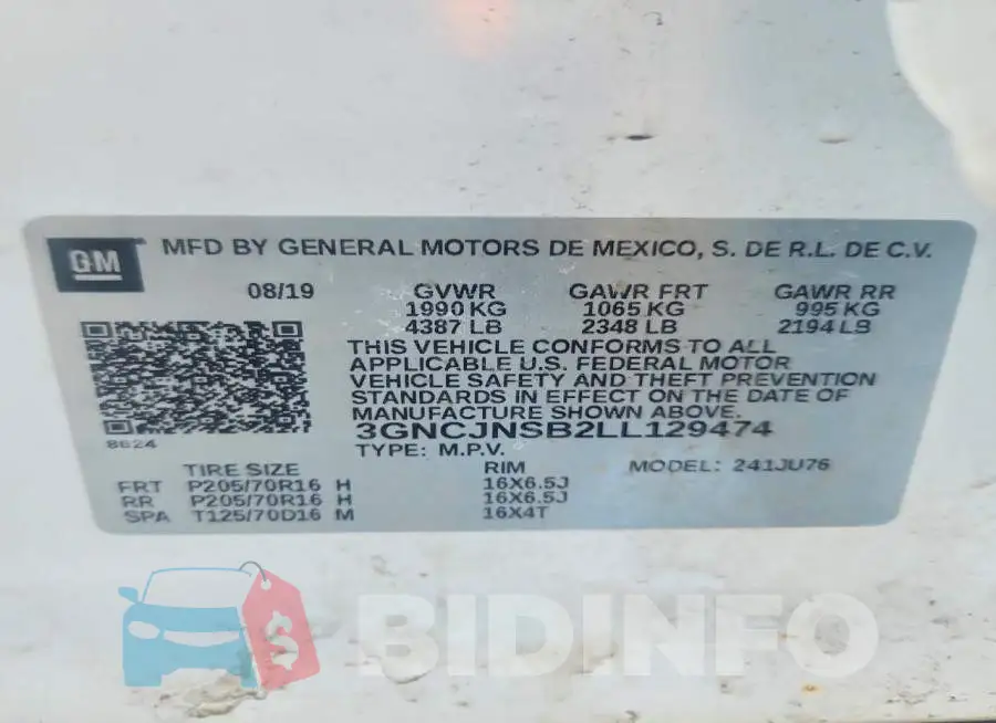3GNCJNSB2LL129474 Photo# 12