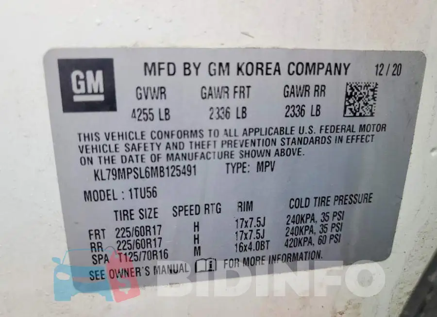 KL79MPSL6MB125491 Photo# 14