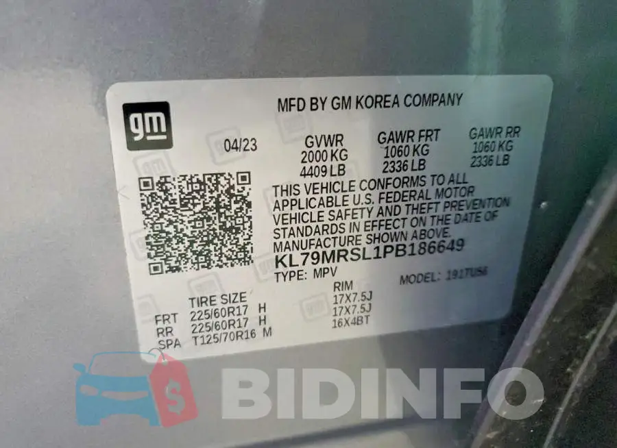 KL79MRSL1PB186649 Photo# 13