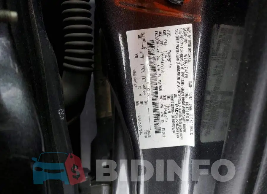 1FADP3E22HL347919 Photo# 12