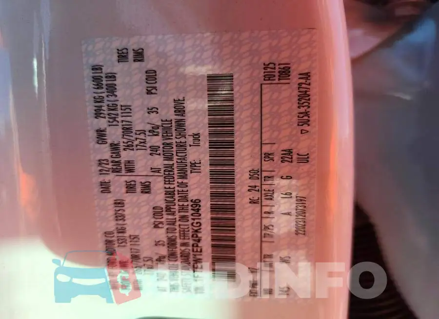1FTEW1EP4PKG10496 Photo# 12