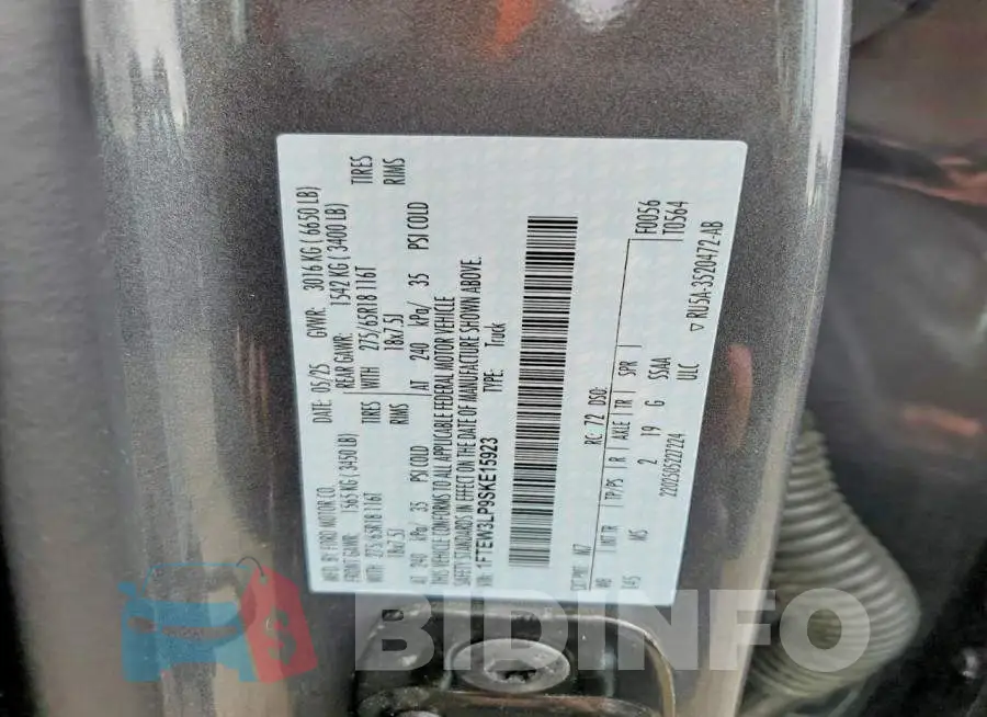 1FTEW3LP9SKE15923 Photo# 12
