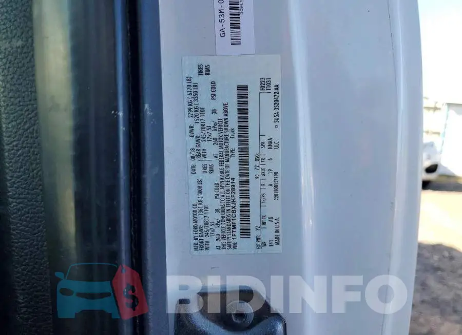 1FTMF1CBXJKF28914 Photo# 12