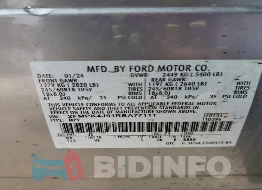 2FMPK4J91RBA77111 Photo# 13