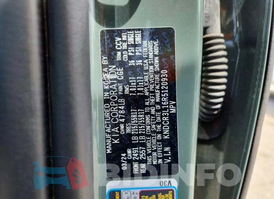 KNDCR3L16R5120930 Photo# 12