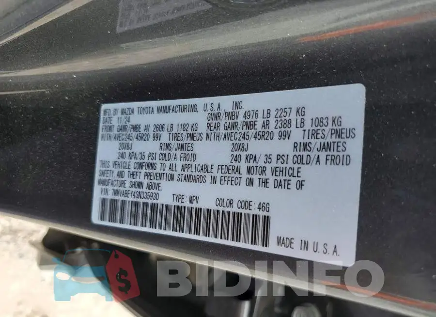 7MMVABEY4SN335930 Photo# 12