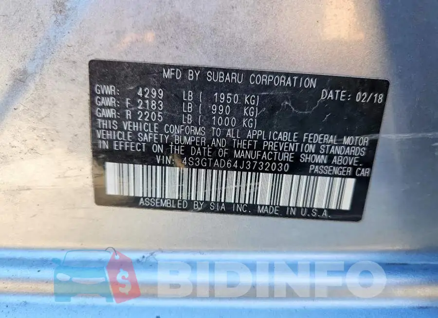 4S3GTAD64J3732030 Photo# 14