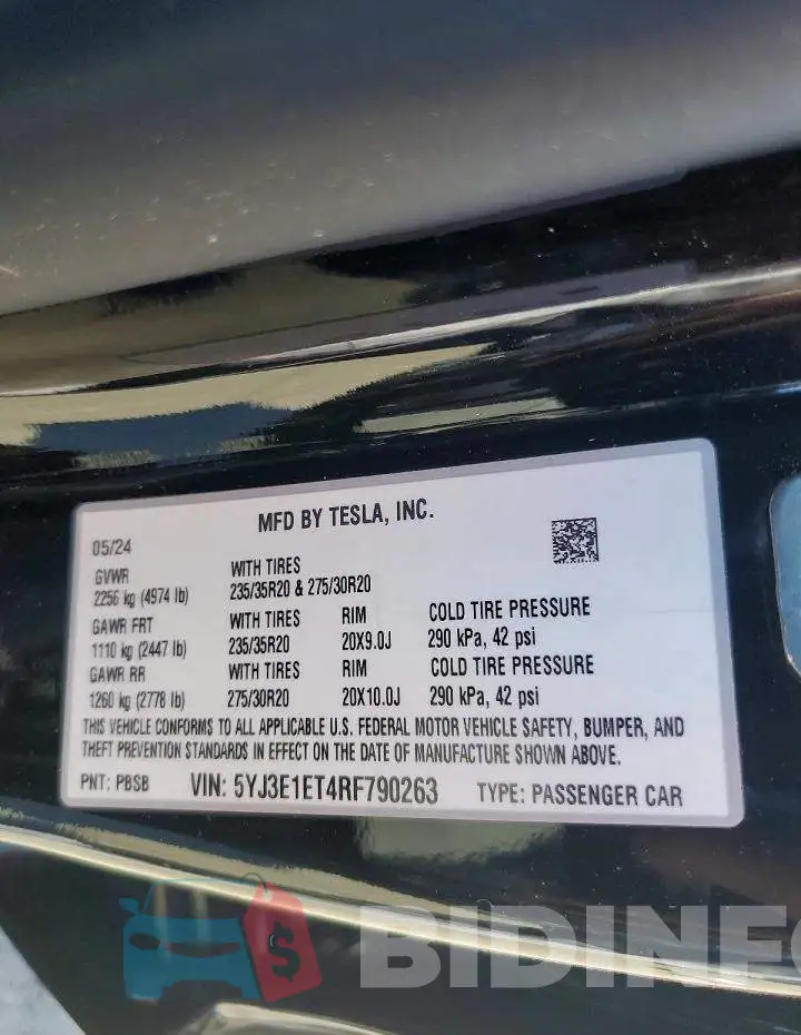5YJ3E1ET4RF790263 Photo# 12