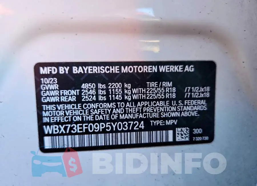 WBX73EF09P5Y03724 Photo# 14