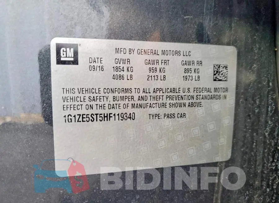 1G1ZE5ST5HF119340 Photo# 12