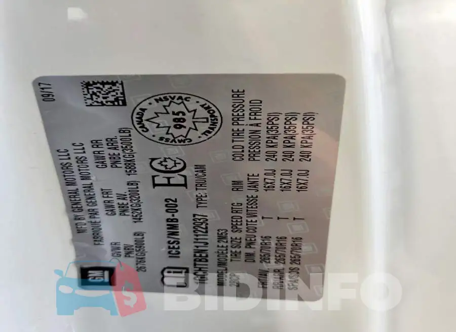 1GCHTBEN1J1122937 Photo# 12