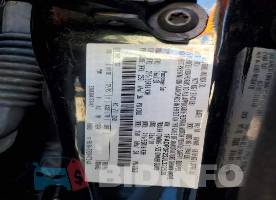 1FADP3F22JL322538 Photo# 13