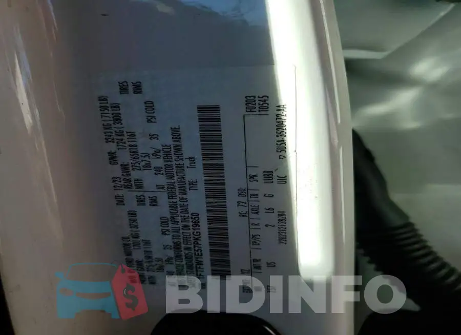 1FTFW1E57PKG19650 Photo# 12