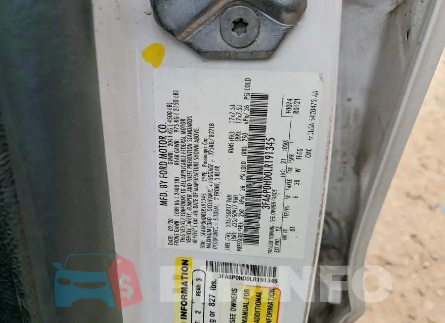 3FA6P0HD0LR191345 Photo# 12