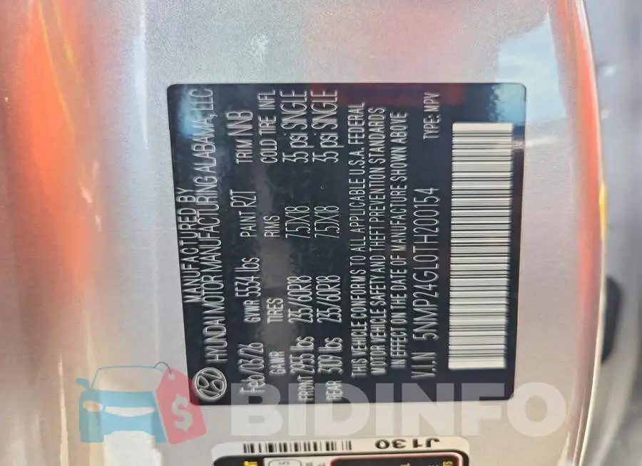 5NMP24GL0TH200154 Photo# 13