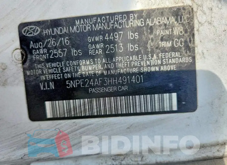 5NPE24AF3HH491401 Photo# 12