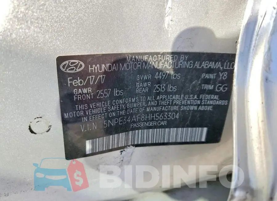 5NPE34AF8HH563304 Photo# 13