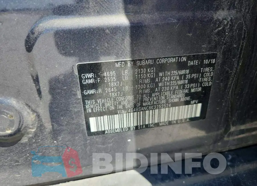 4S4BSANC8K3252524 Photo# 14