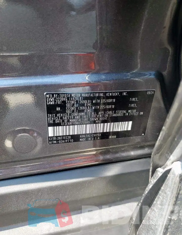 4T3E6RFV9RU170989 Photo# 12