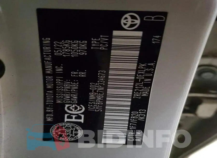 5YFBPMBE7NP334673 Photo# 12