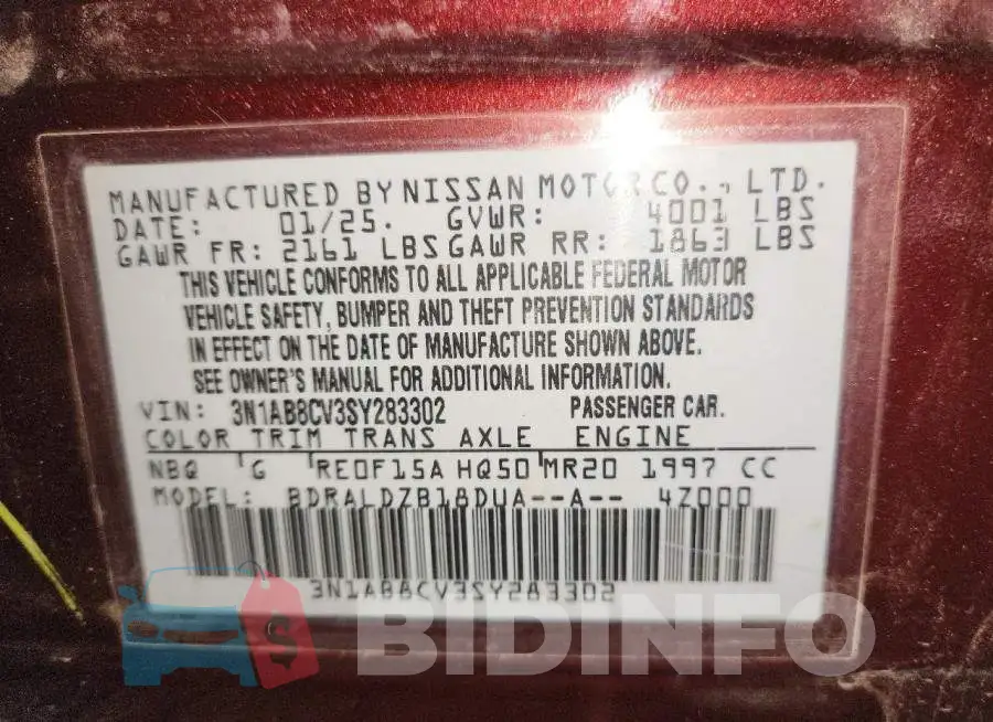 3N1AB8CV3SY283302 Photo# 13