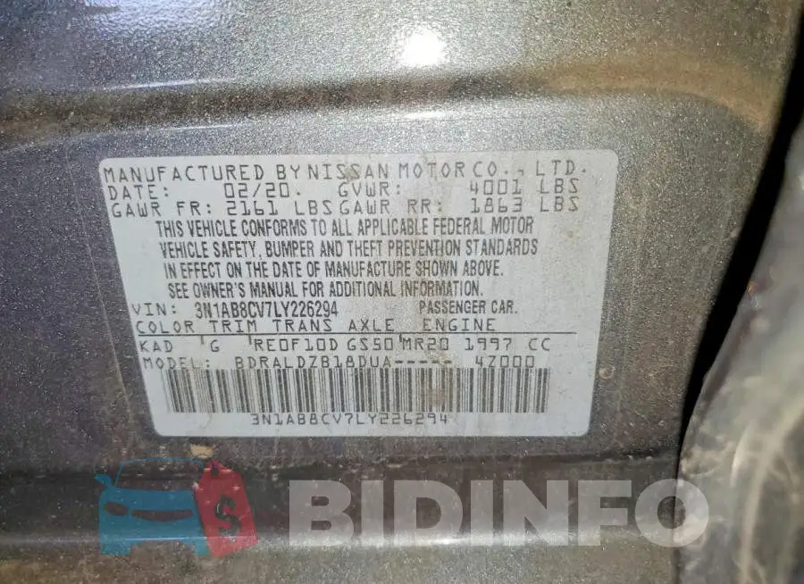 3N1AB8CV7LY226294 Photo# 12