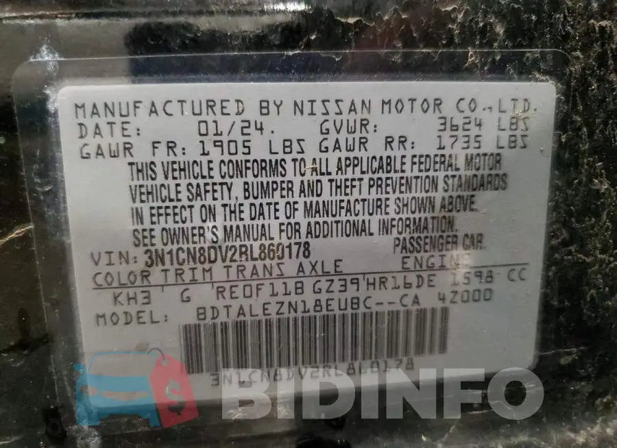 3N1CN8DV2RL860178 Photo# 12